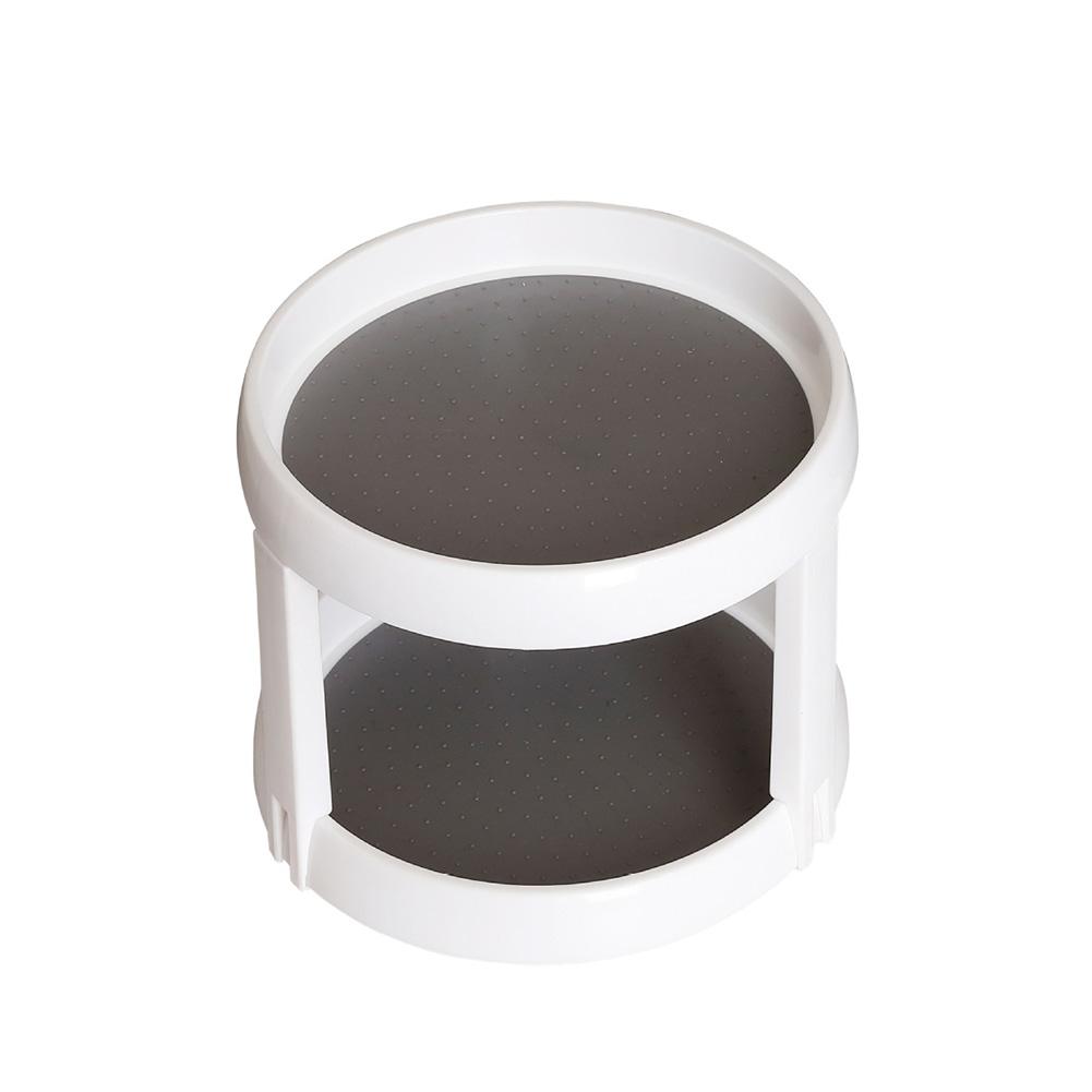 Pantry Lazy Susan - 2-Tier Rotating Turntable Organizer